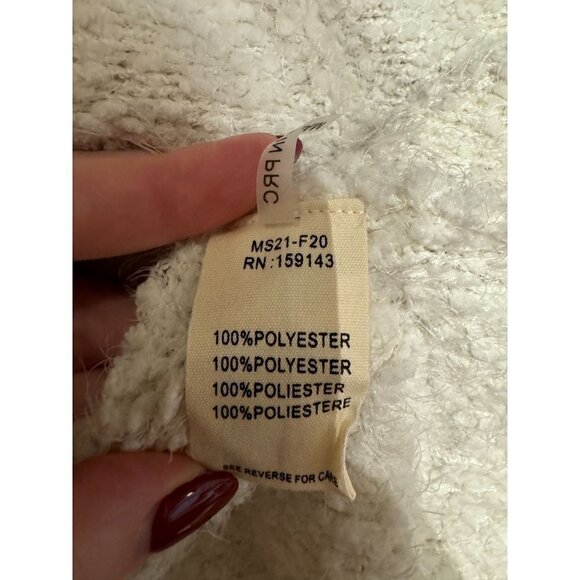 FRNCH Paris Popcorn Eyelash Soft Open Front Long Cardigan NWT - Picture 6 of 7